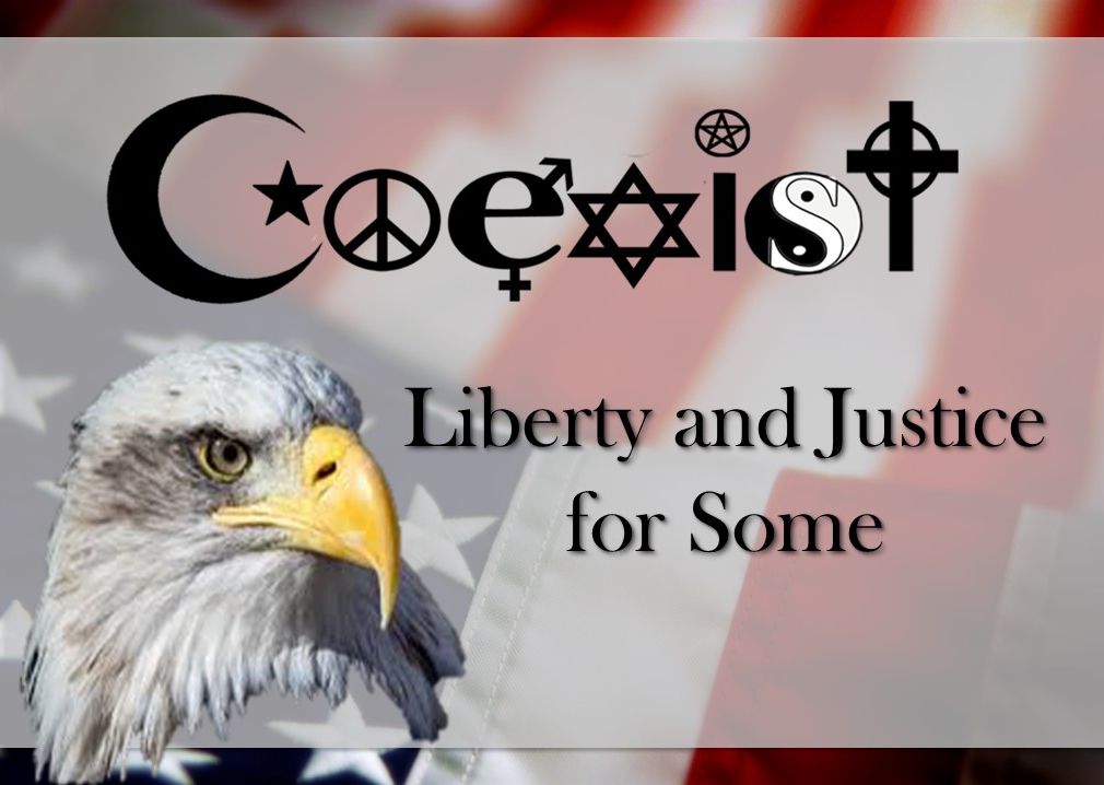 Coexist: Liberty and Justice for Some